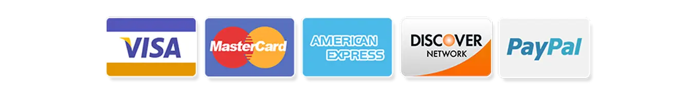 Secure payment methods accepted